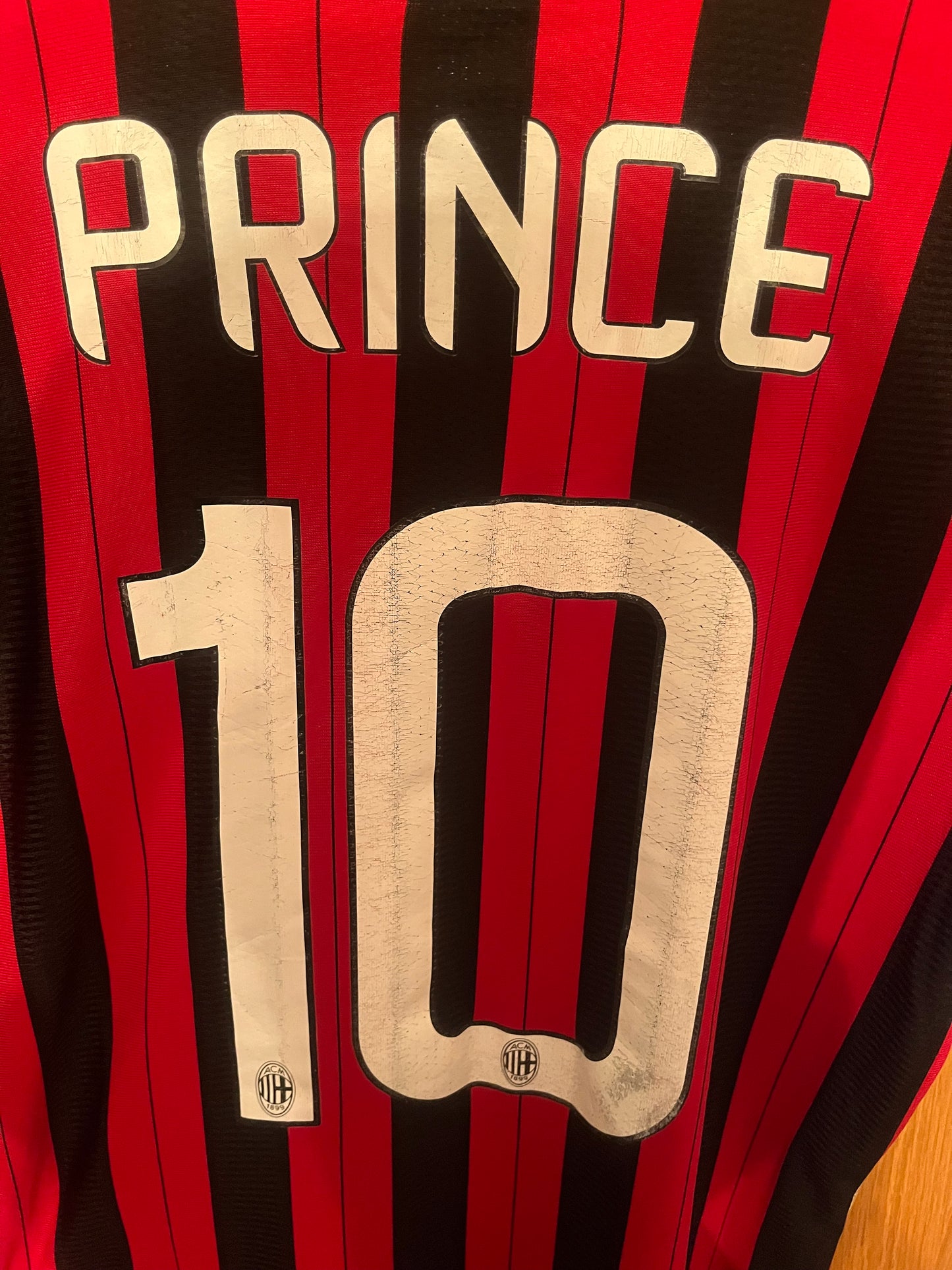 AC Milan 2013/2014 Home Football Shirt Medium - Kevin Prince Boateng