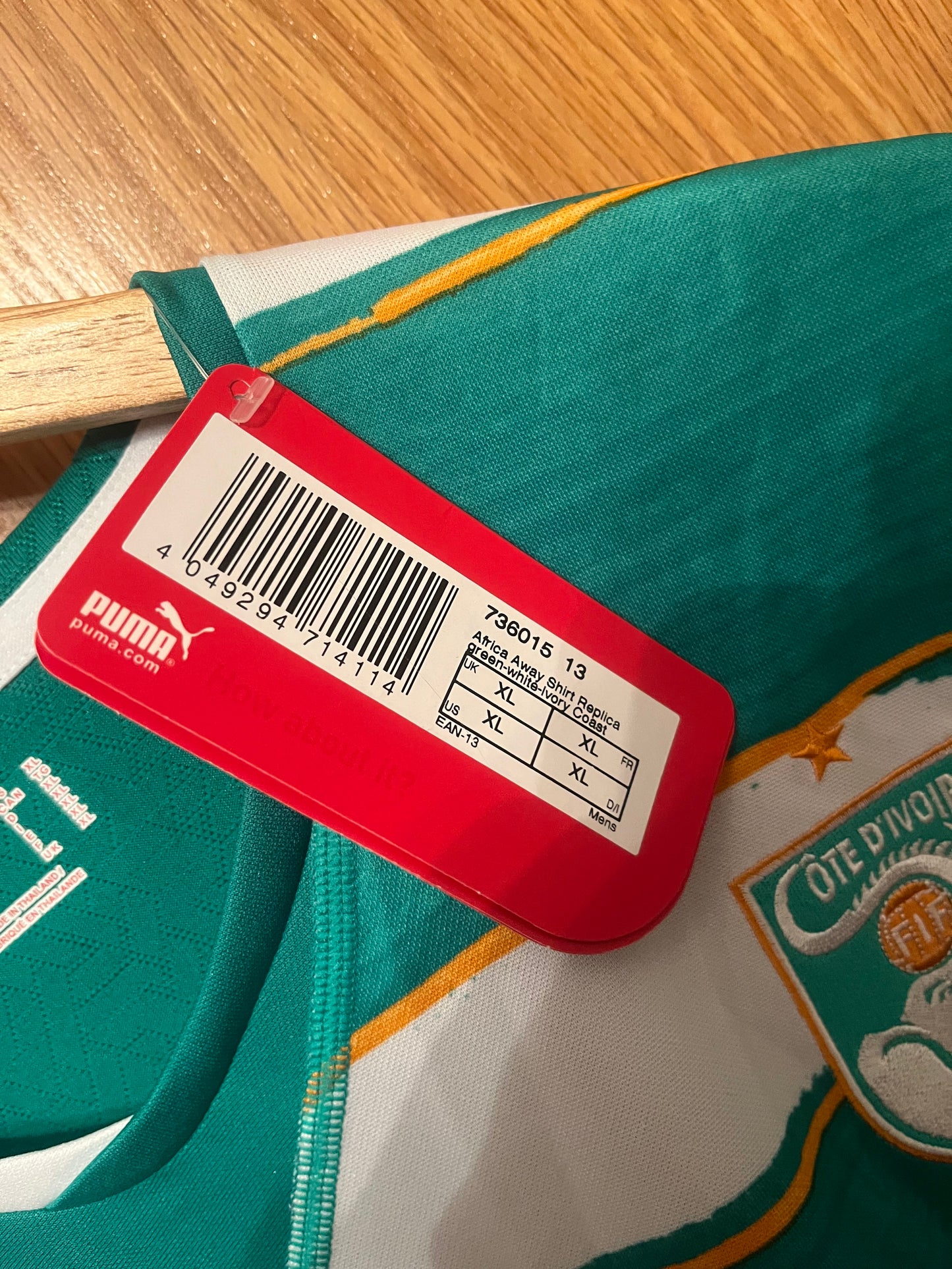 BNWT BNIB Ivory Coast (Cote D’Ivore) 2010 Away Football Shirt Extra Large - Seydou Doumbia