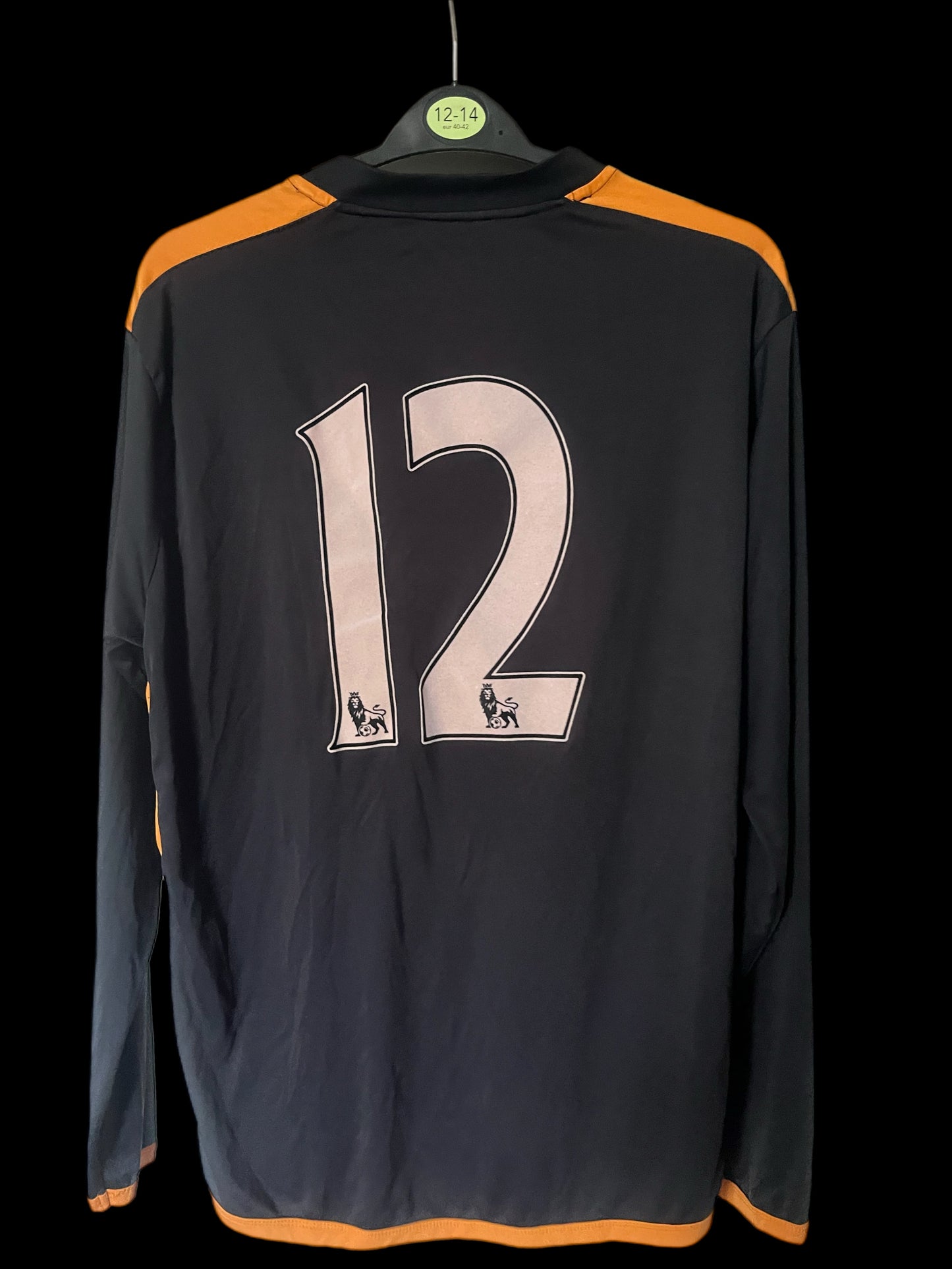 Wolverhampton Wanderers 2011/2012 Away Football Shirt Medium - Long Sleeve - U21 Match Issue/Worn