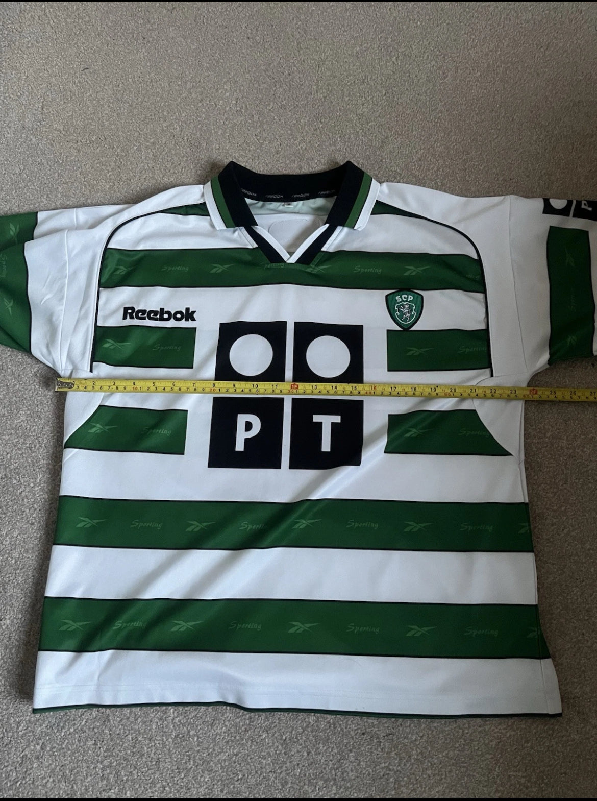 Sporting Clube de Portugal 2001/2002 Home Medium - Fits Large - Cristiano Ronaldo