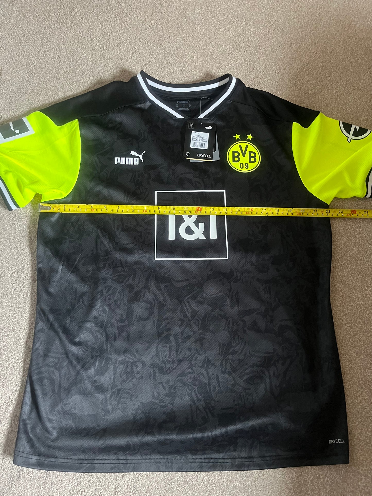 BNWT Borussia Dortmund 2020/2021 4th Null Ne90n Extra Large - Fits Large - Jude Bellingham