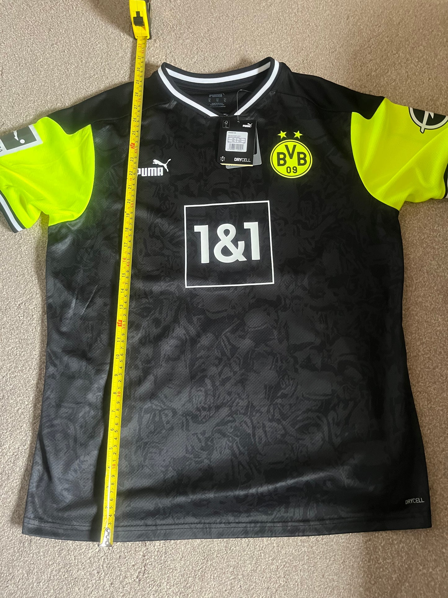 BNWT Borussia Dortmund 2020/2021 4th Null Ne90n Extra Large - Fits Large - Jude Bellingham