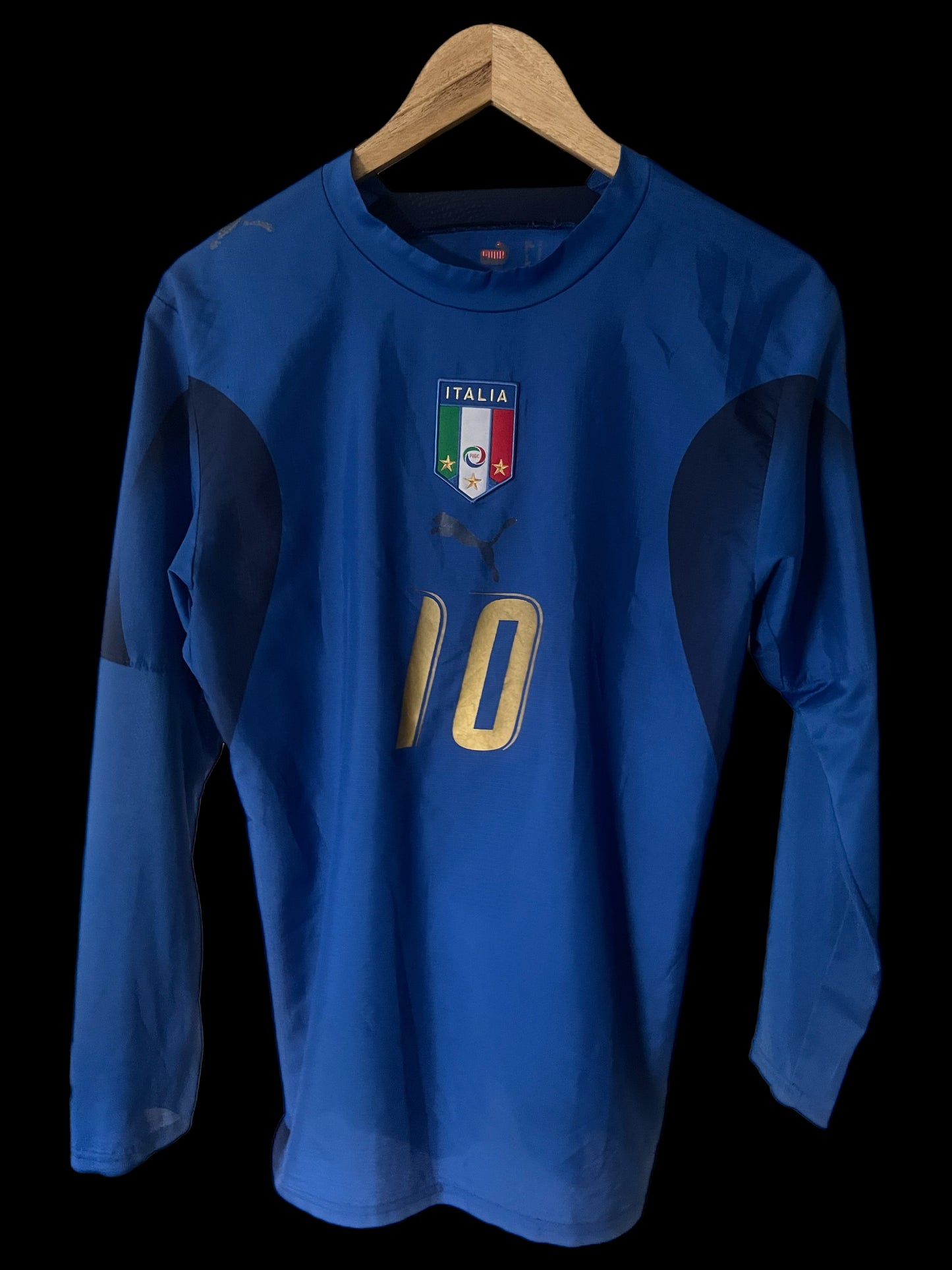Italy 2006 Home Football Shirt Small - Long Sleeve - Francesco Totti