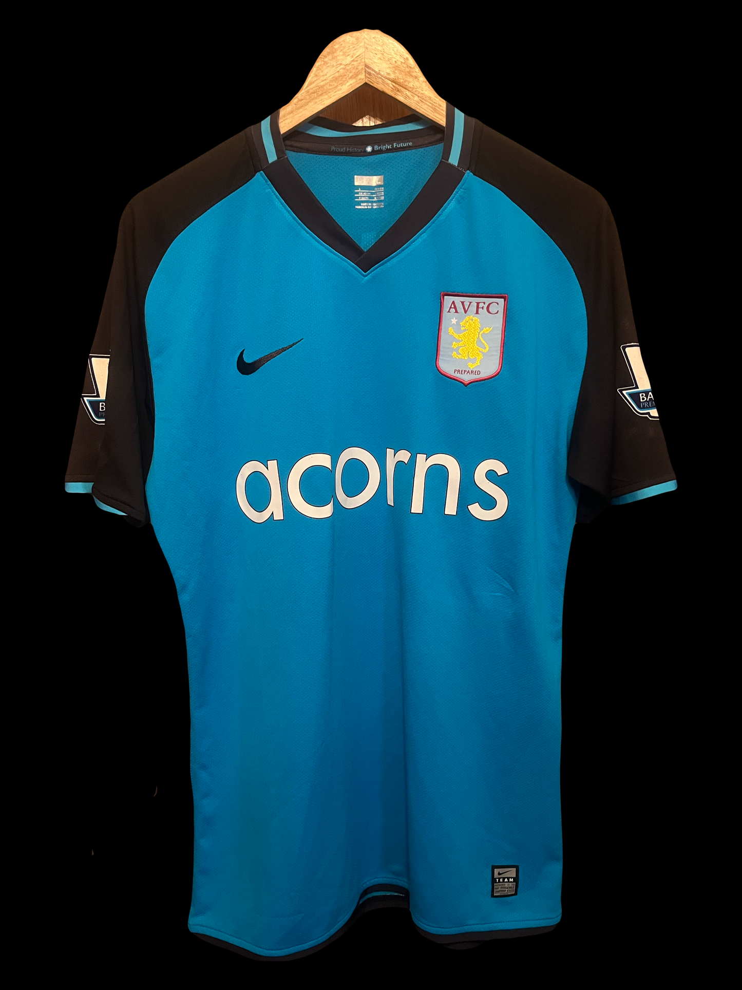 Aston Villa 2009/2010 Third Football Shirt Large - Marlon Harewood - Matchworn Premier League