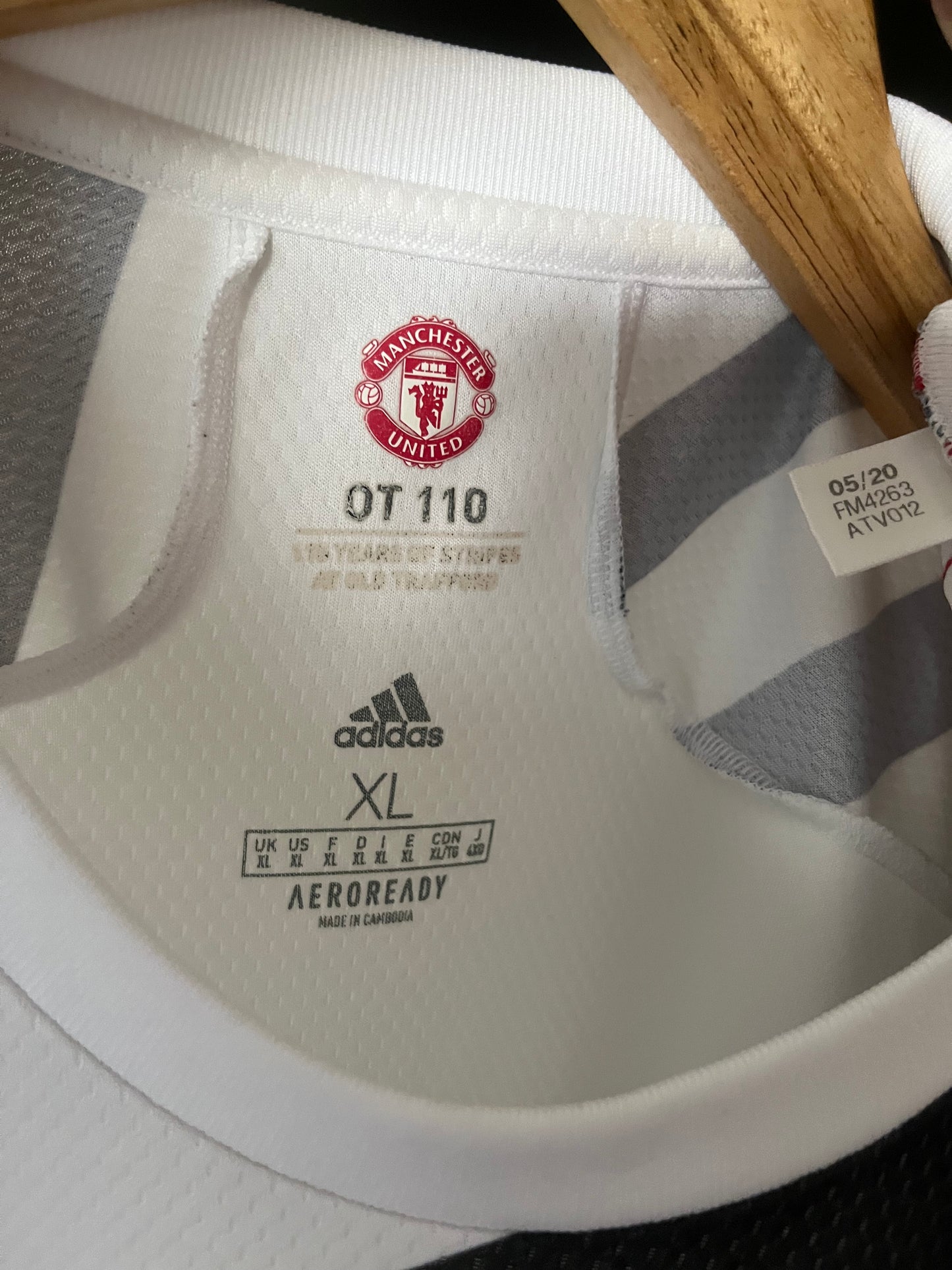 Manchester United 2020/2021 Third Football Shirt Extra Large