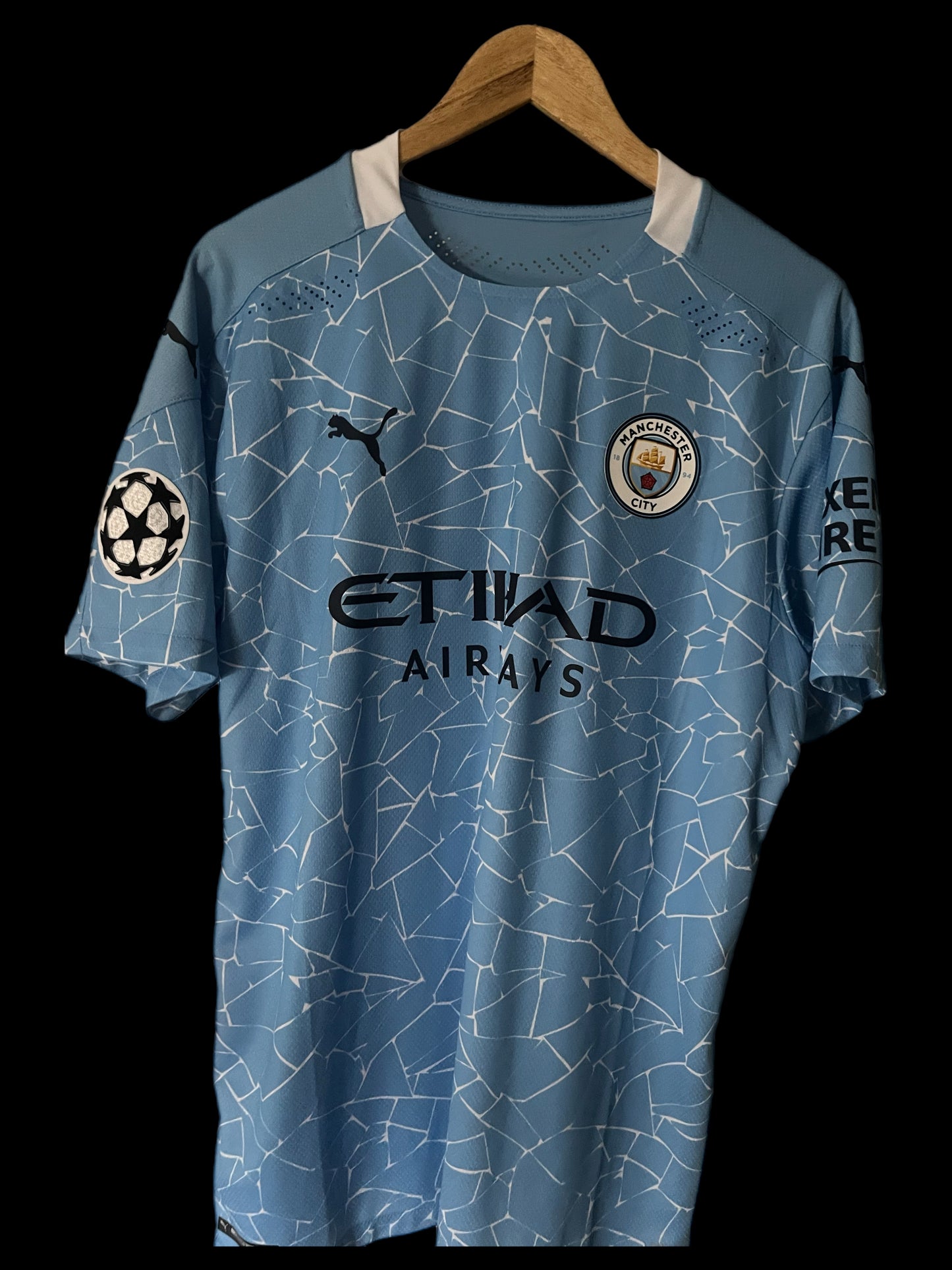 Manchester City 2020/2021 Home Football Shirt Extra Large - Fits Large - Player Issue - Joao Cancelo