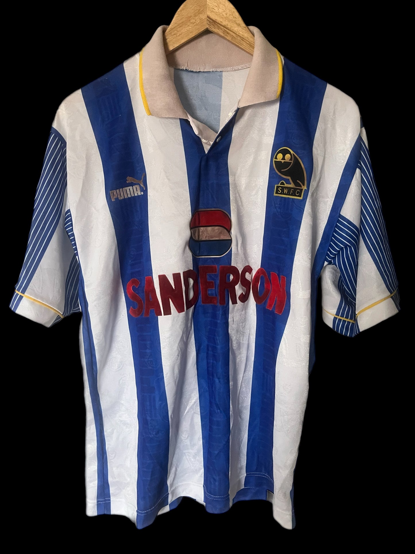 Sheffield Wednesday 1993/1994/1995 Home Football Shirt Small