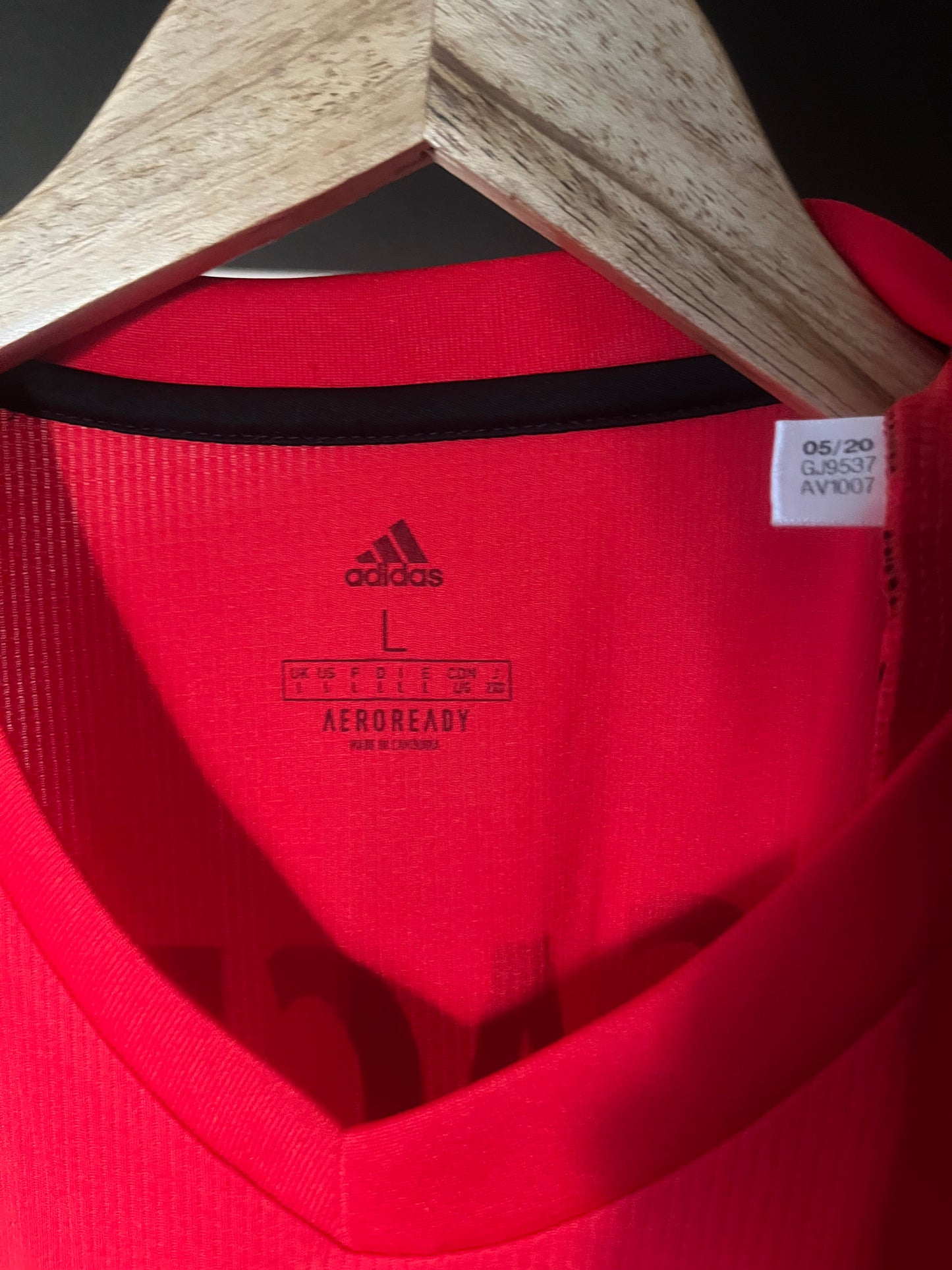 SL Benfica 2020/2021 Home Football Shirt Large