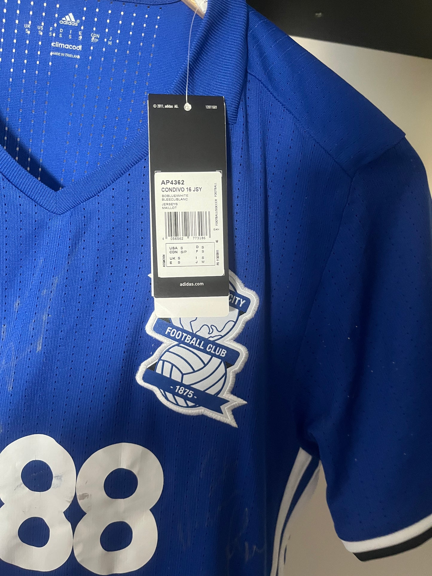 BNWT Birmingham City 2016/2017 Home Small - Player Spec - Squad Signed