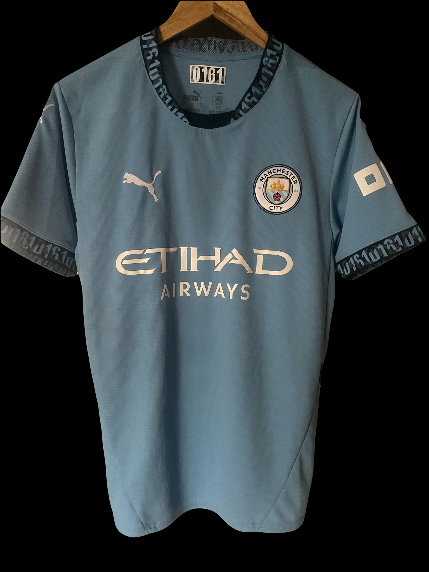 Manchester City 2024/2025 Home Football Shirt Medium - Erling Haaland