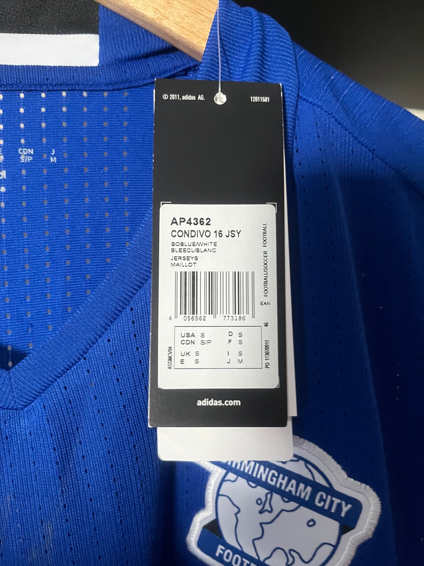BNWT Birmingham City 2016/2017 Home Football Shirt Small - Player Issue - Squad Signed