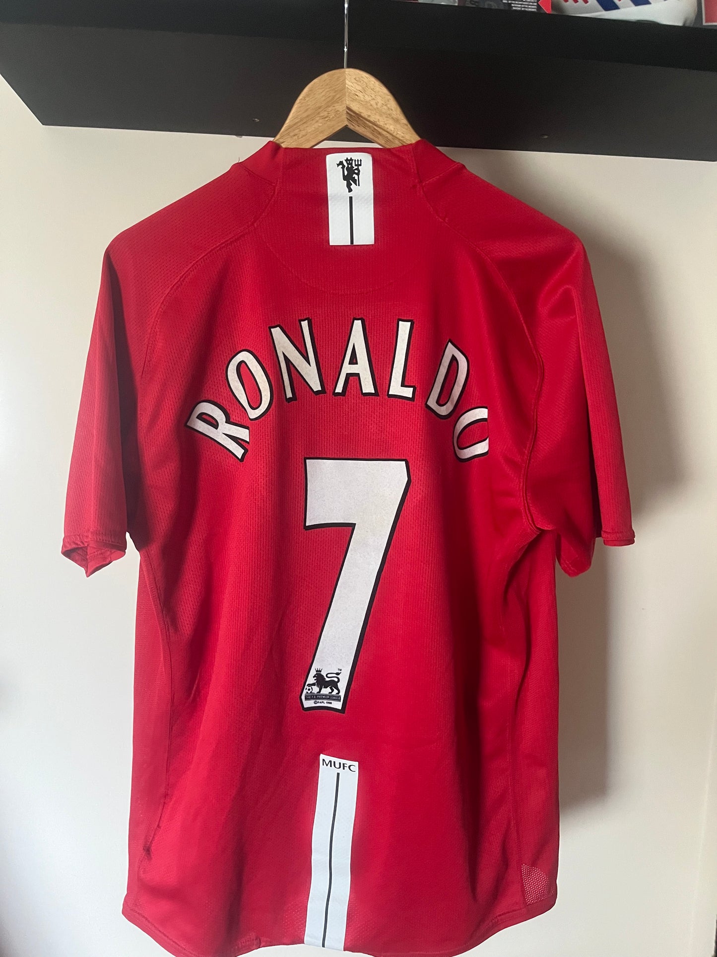 Manchester United 2007/2008/2009 Home Extra Large - Fits Large - Cristiano Ronaldo