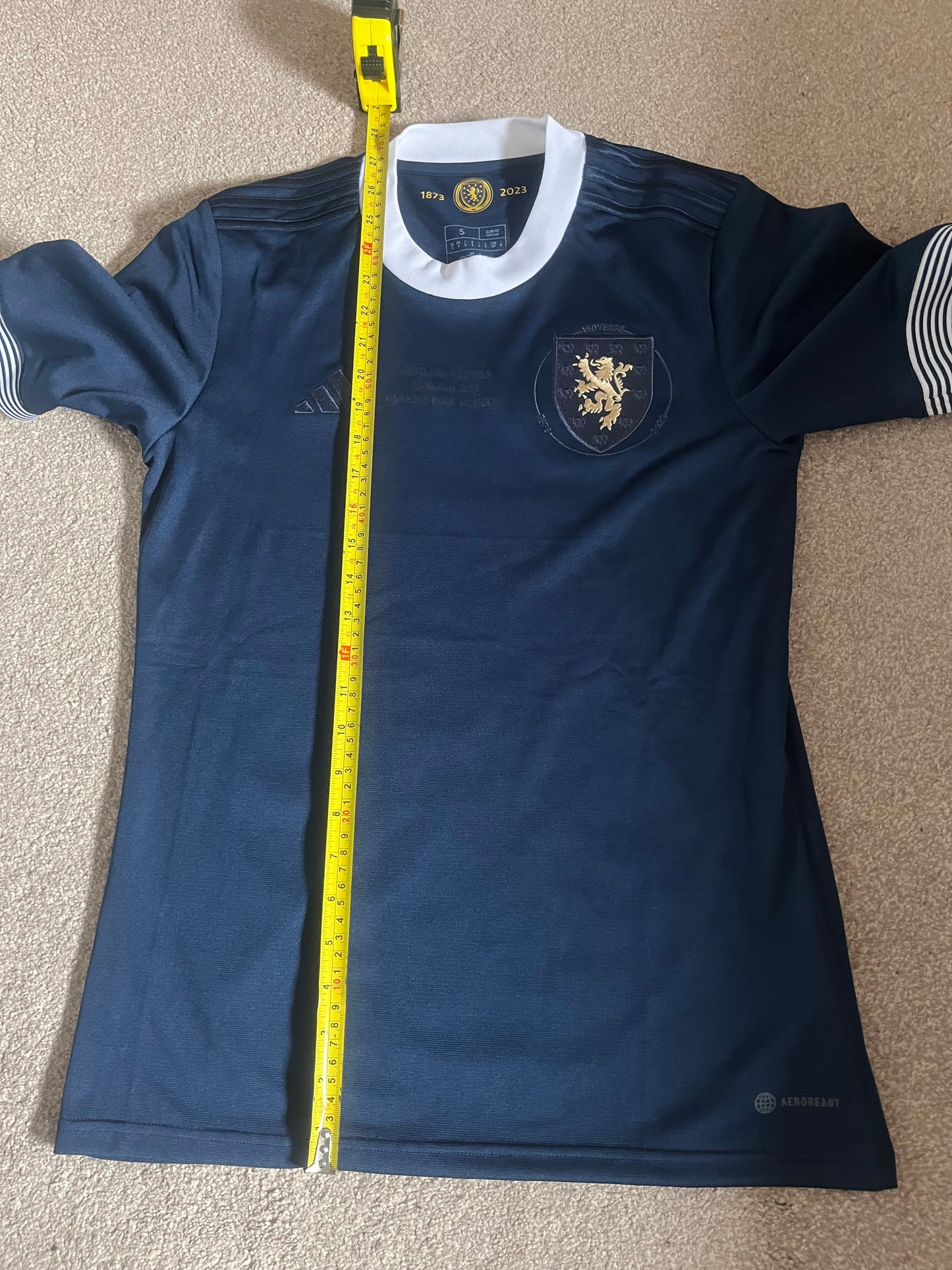 Scotland 2023 Limited Edition Home Small - 150 Years Anniversary - Scotland Vs Cyprus Detailing