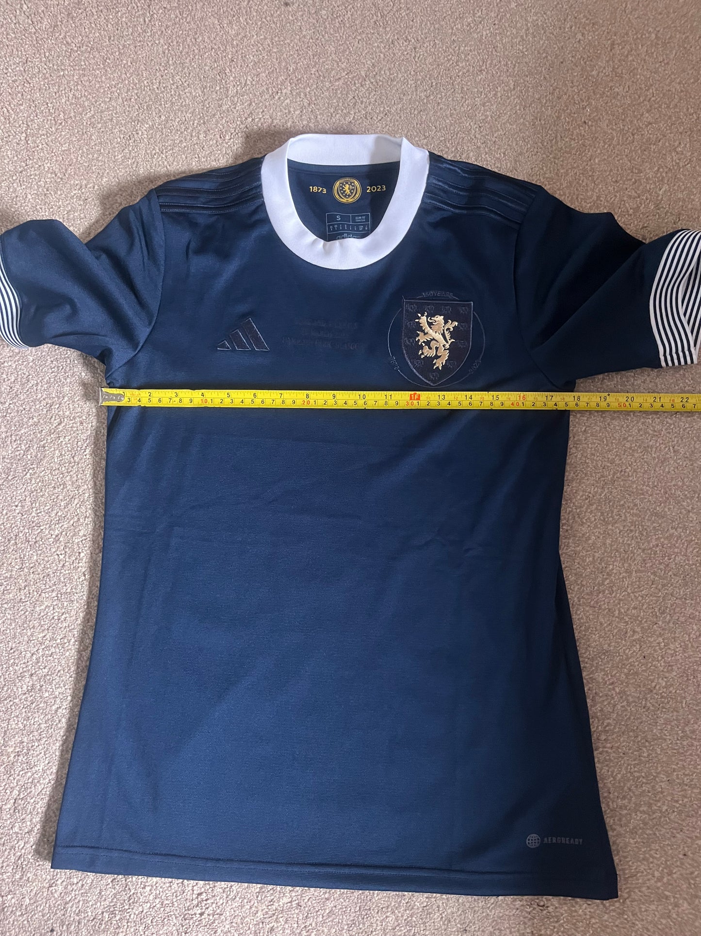 Scotland 2023 Limited Edition Home Small - 150 Years Anniversary - Scotland Vs Cyprus Detailing