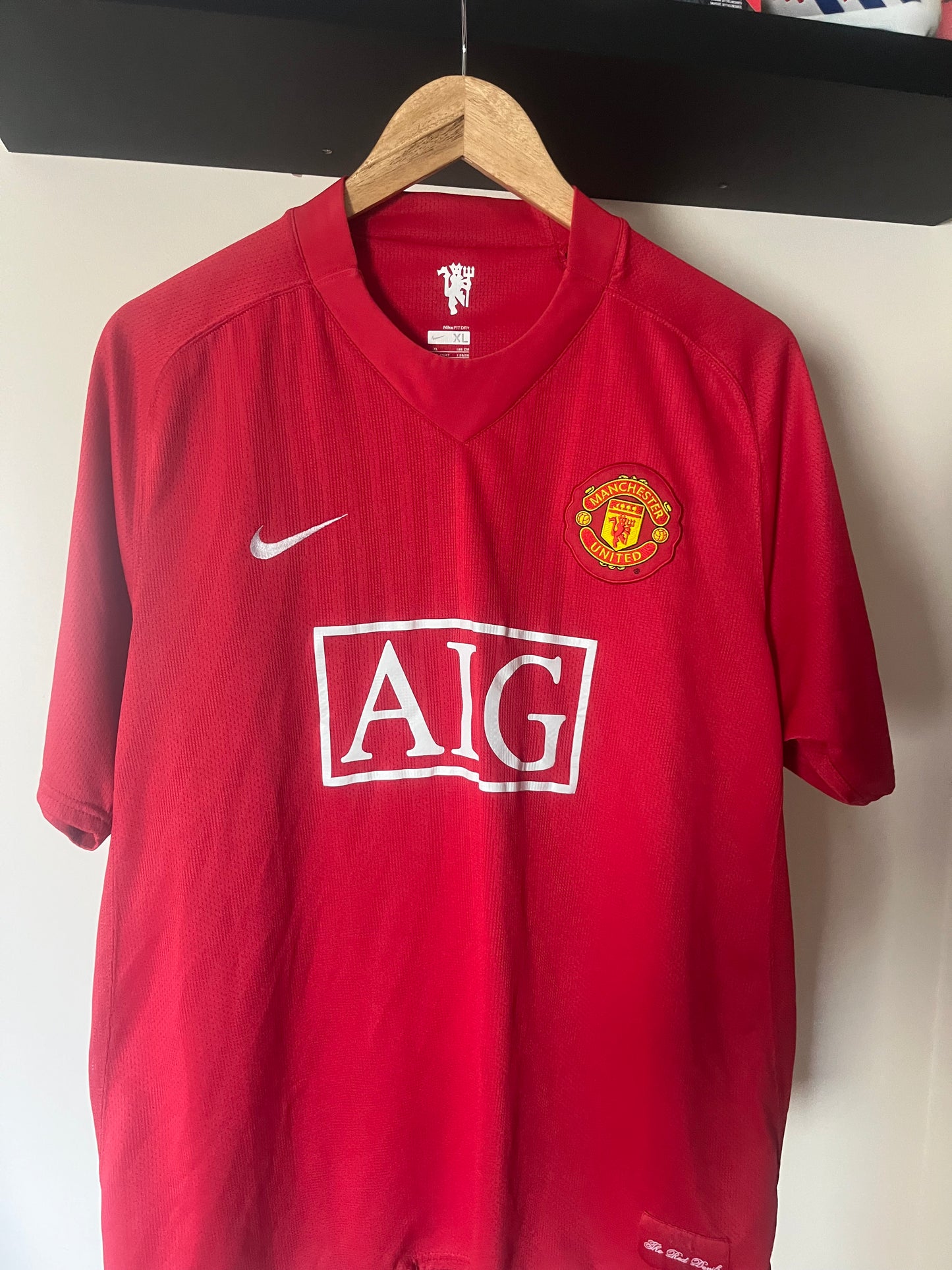 Manchester United 2007/2008/2009 Home Extra Large - Fits Large - Cristiano Ronaldo