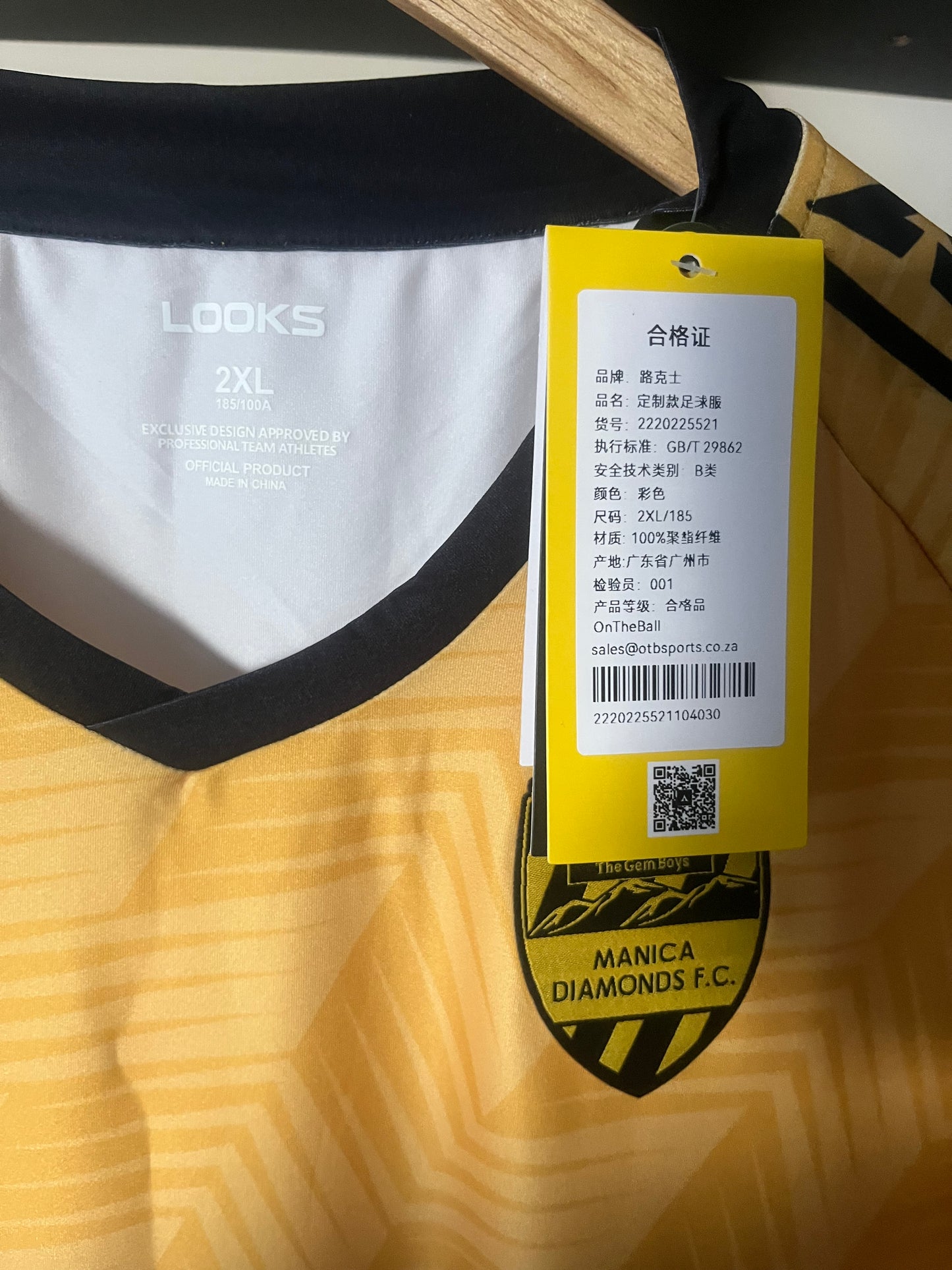 BNWT Manica Diamonds 2024/2025 Home 2XL - Fits Large