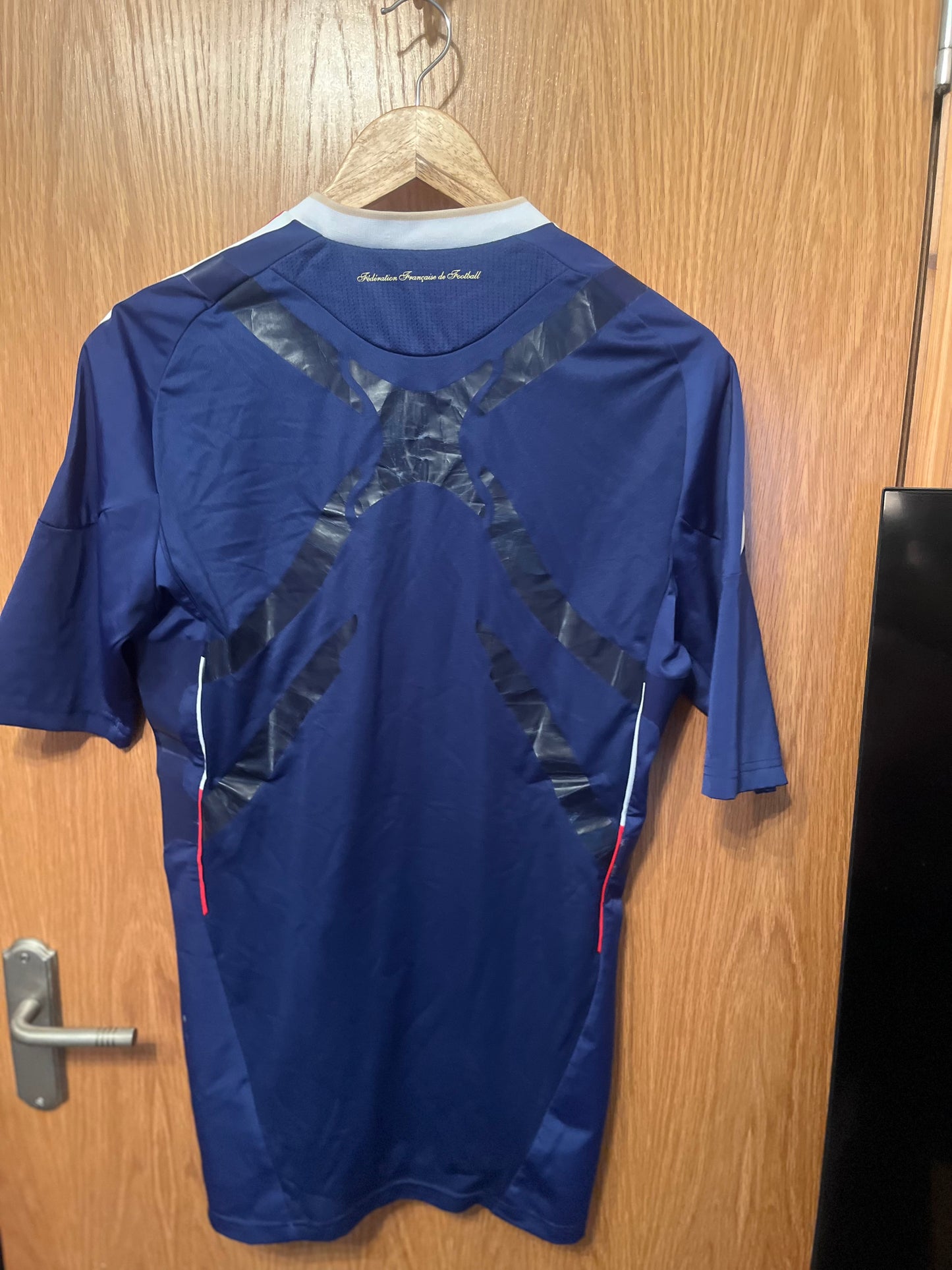 France 2010 Home Football Shirt Large - Fits Medium - Techfit Player Issue