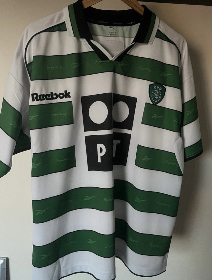 Sporting Clube de Portugal 2001/2002 Home Medium - Fits Large - Cristiano Ronaldo