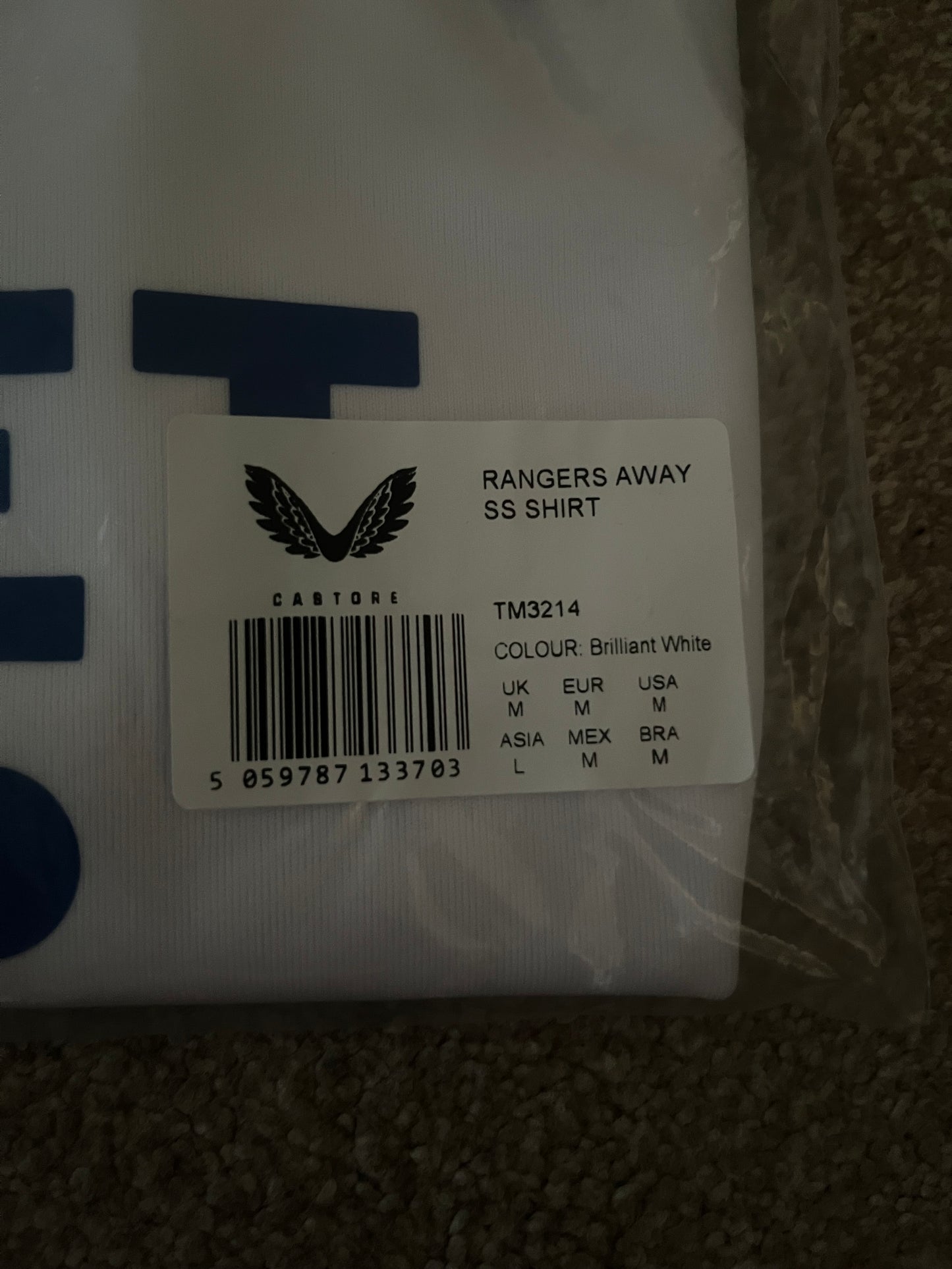 BNWT BNIB Rangers 2023/2024 Away Medium