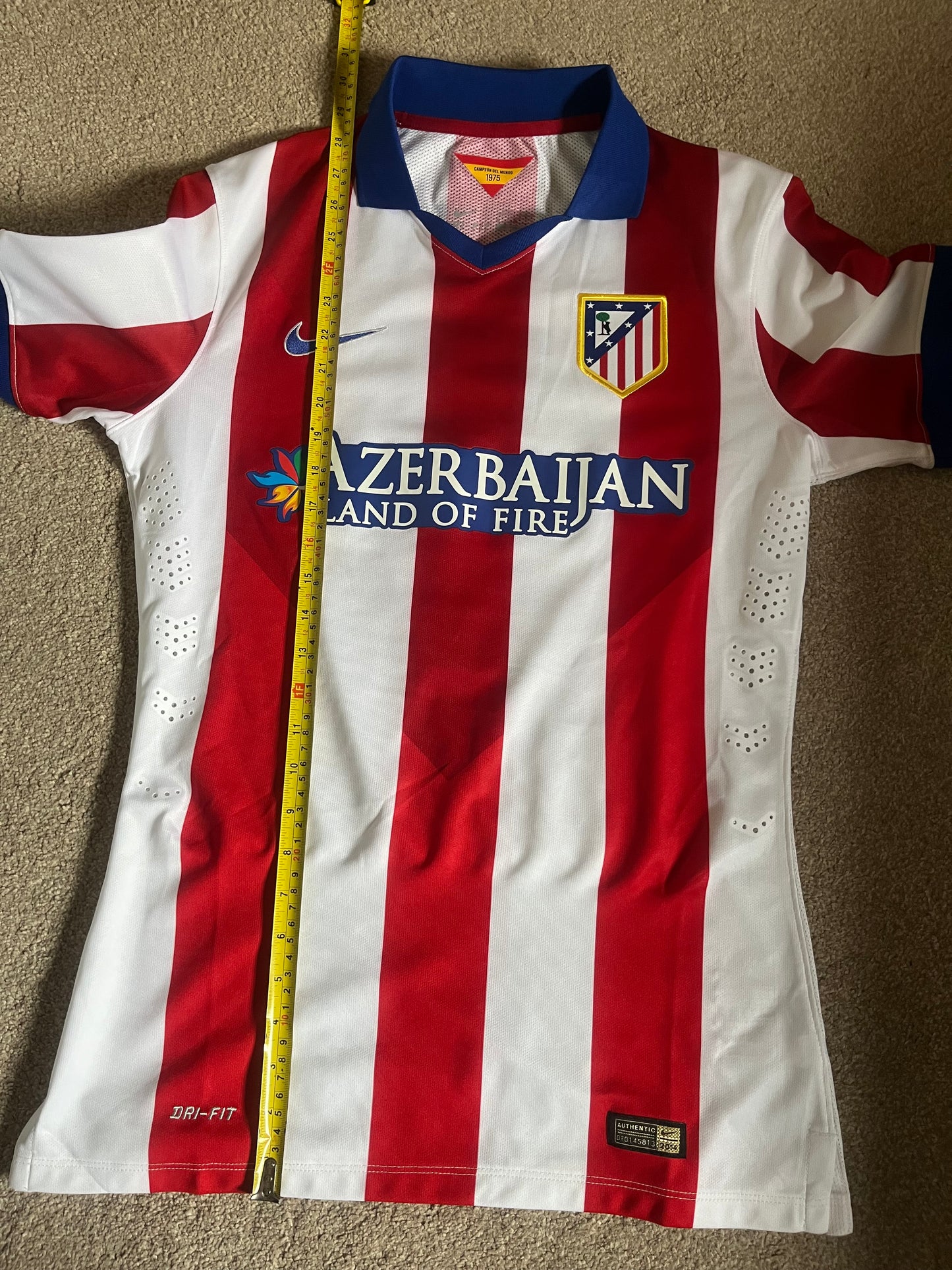 Atletico De Madrid 2014/2015 Home Medium - Fits Small - Antoine Griezmann - Kitroom/Match Issued
