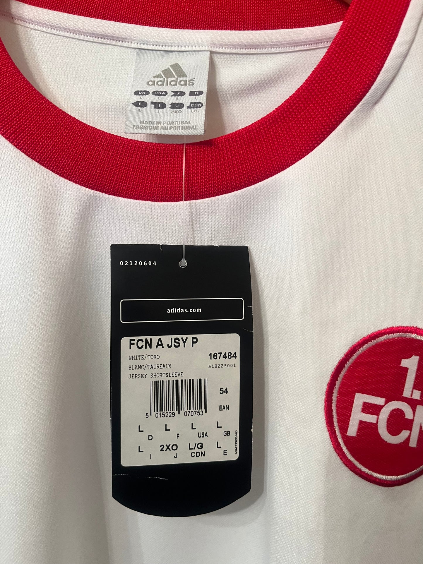 BNWT 1. FC Nürnberg 2003/2004 Away Football Shirt Large - Player/Kitroom Issue