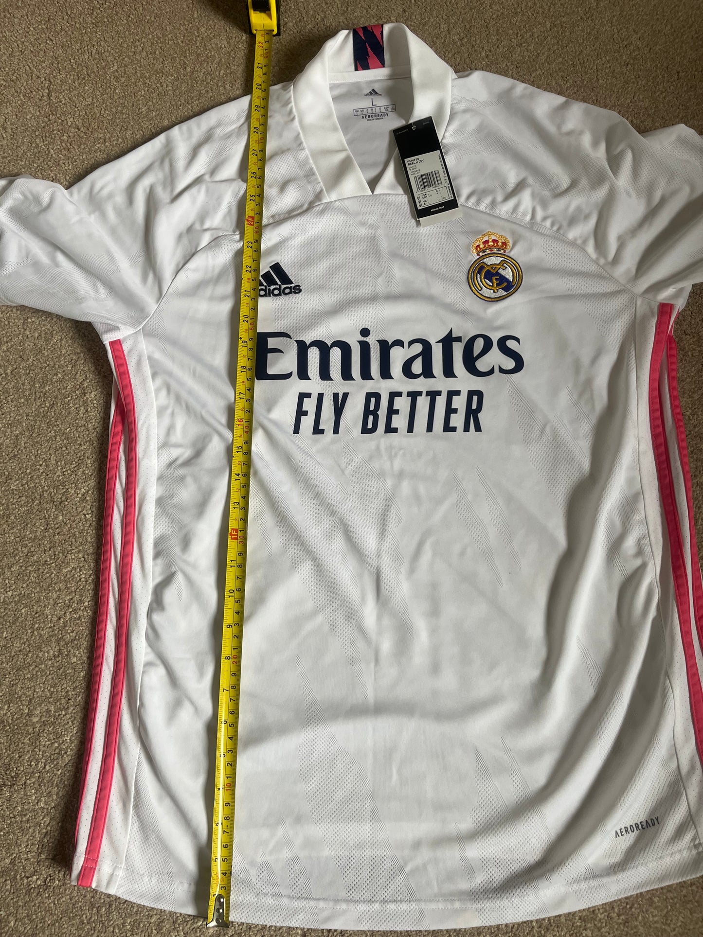 BNWT Real Madrid 2020/2021 Home Large
