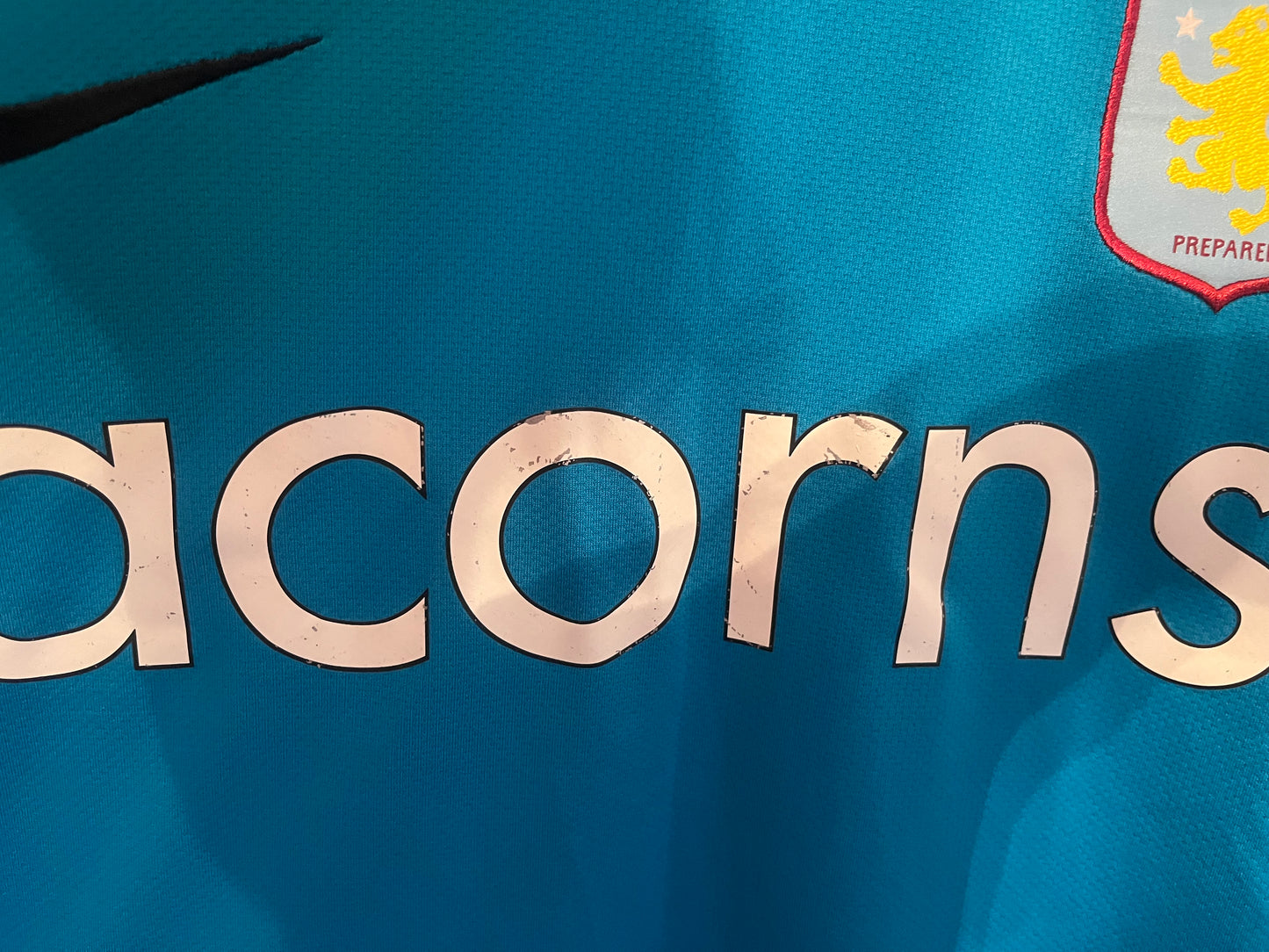 Aston Villa 2009/2010 Third Football Shirt Extra Large - Wilfried Bouma - Matchworn UEFA Cup