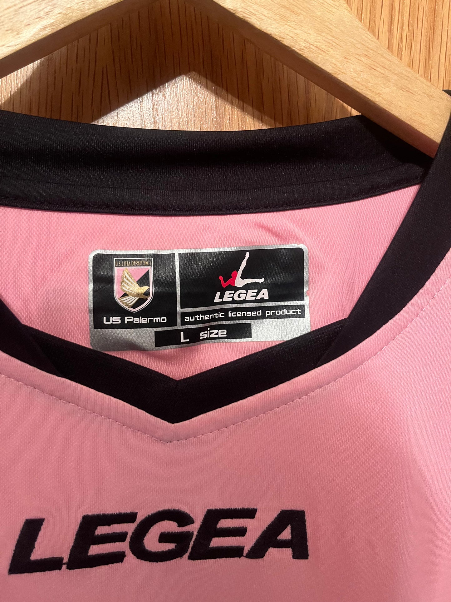 Palermo 2011/2012 Home Football Shirt Large - Fits Medium - Eros Pisano - Match Issued