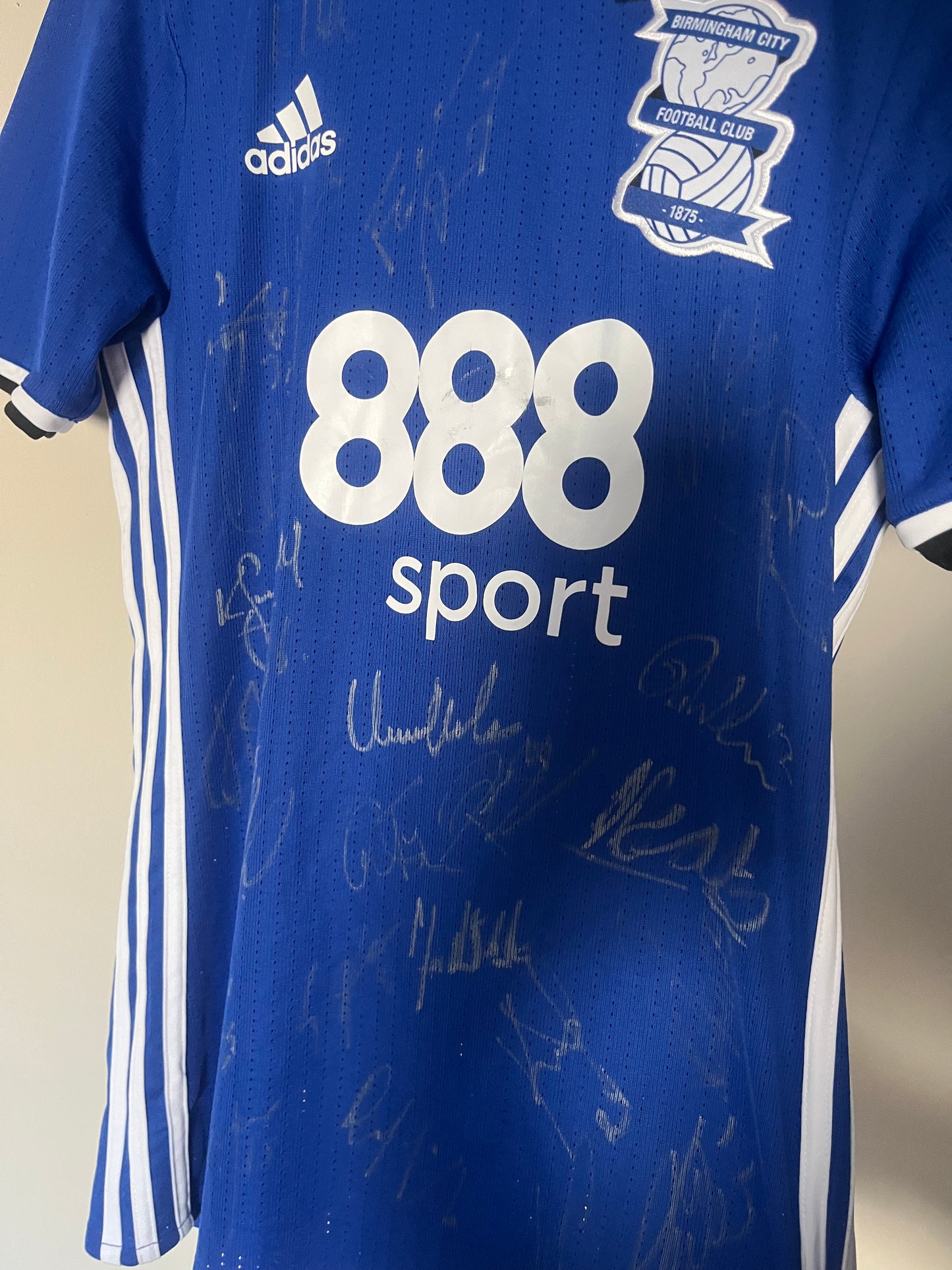 BNWT Birmingham City 2016/2017 Home Football Shirt Small - Player Issue - Squad Signed