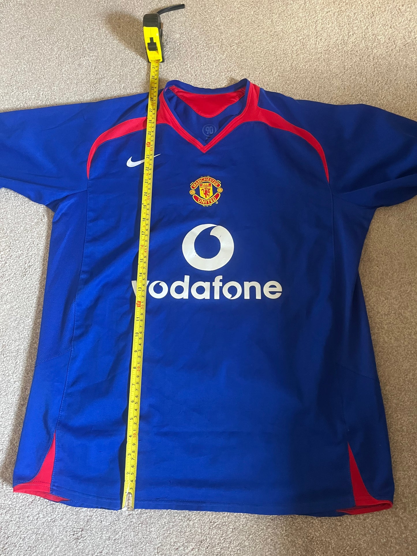 Manchester United 2005/2006 Away Extra Large - Fits Large - Long Sleeve