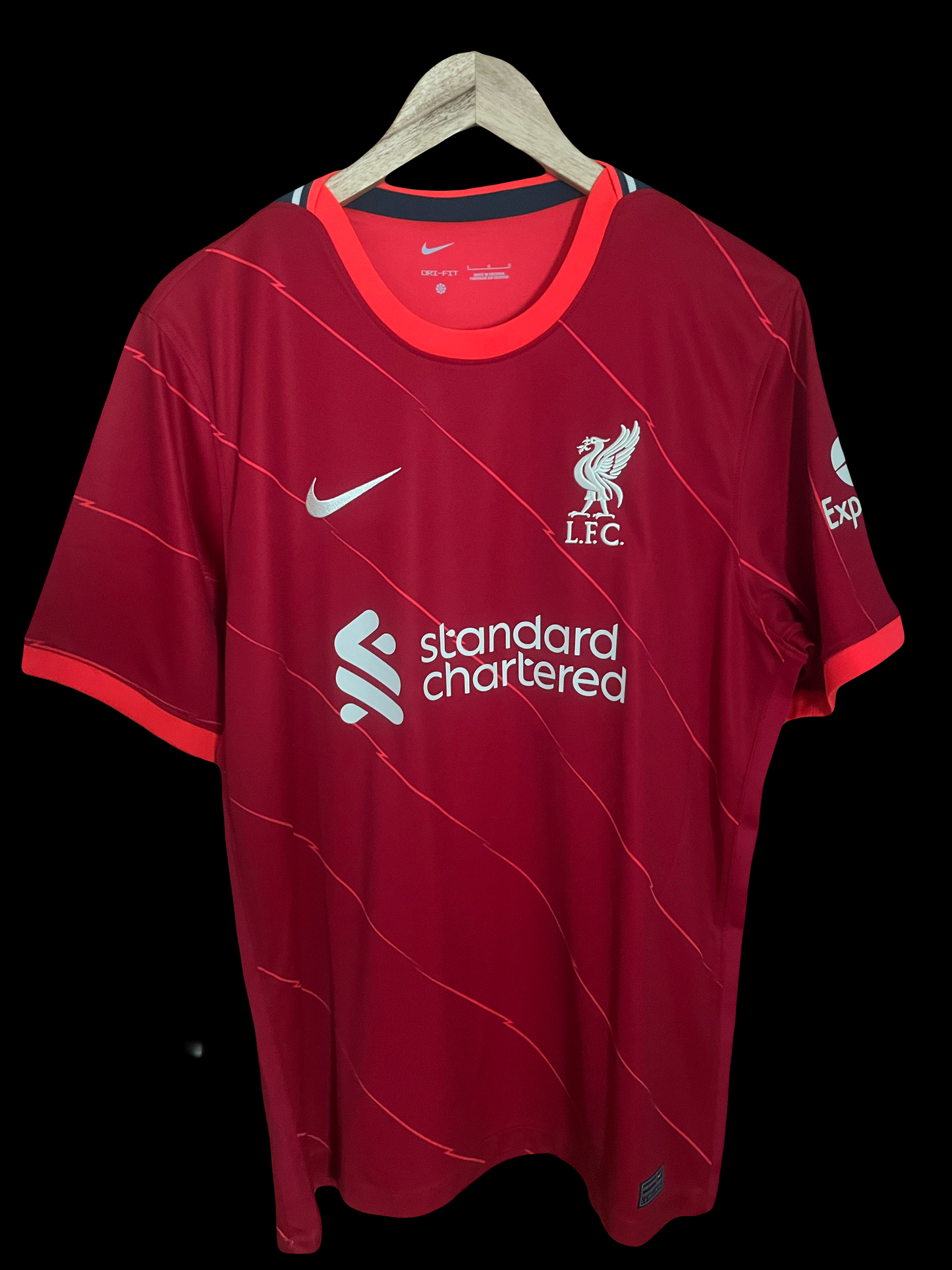 Liverpool 2021/2022 Home Football Shirt Large - Mohammed Salah