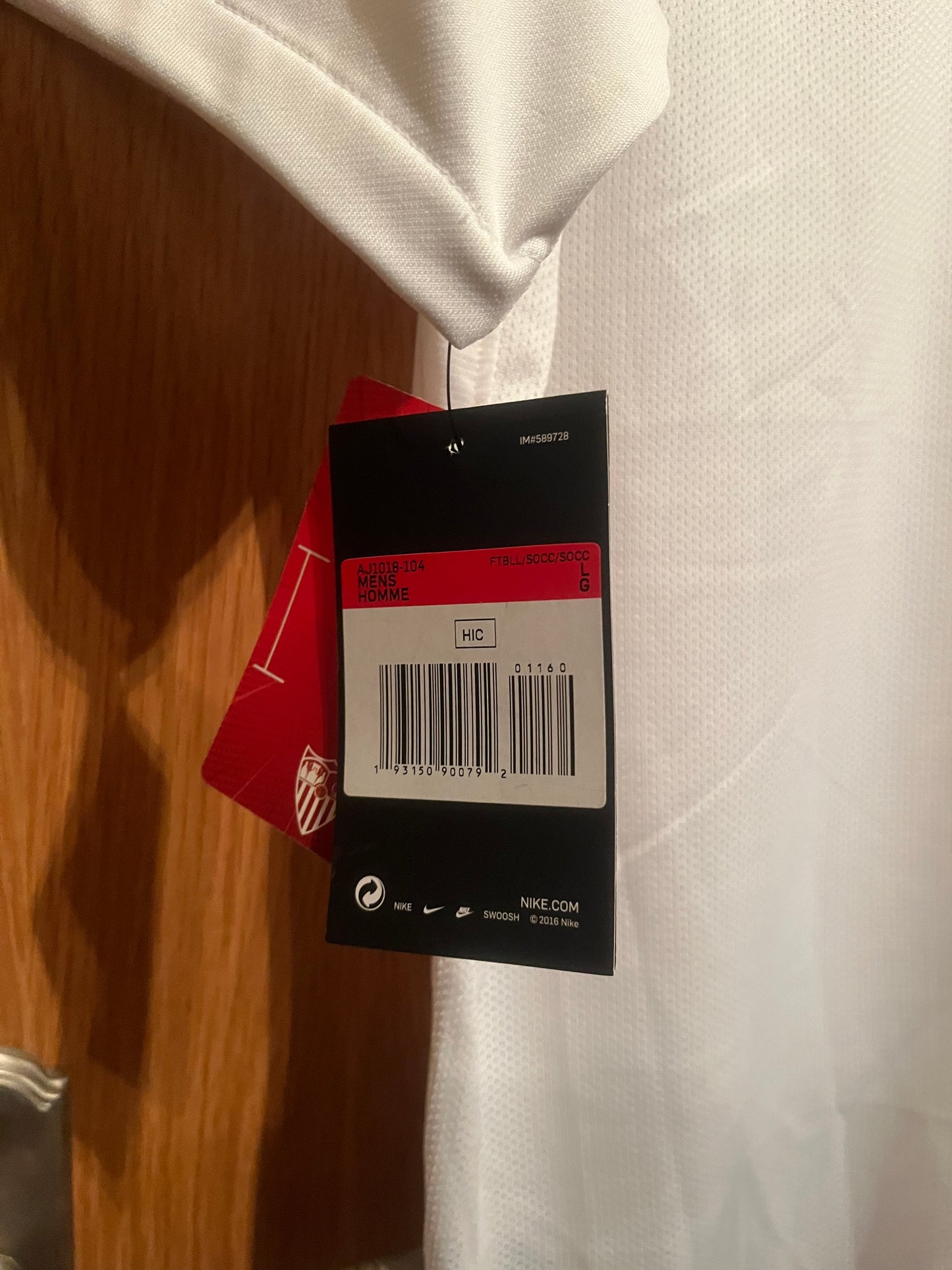 Sevilla 2019/2020 Home Football Shirt Large - Fits Medium - BNWT