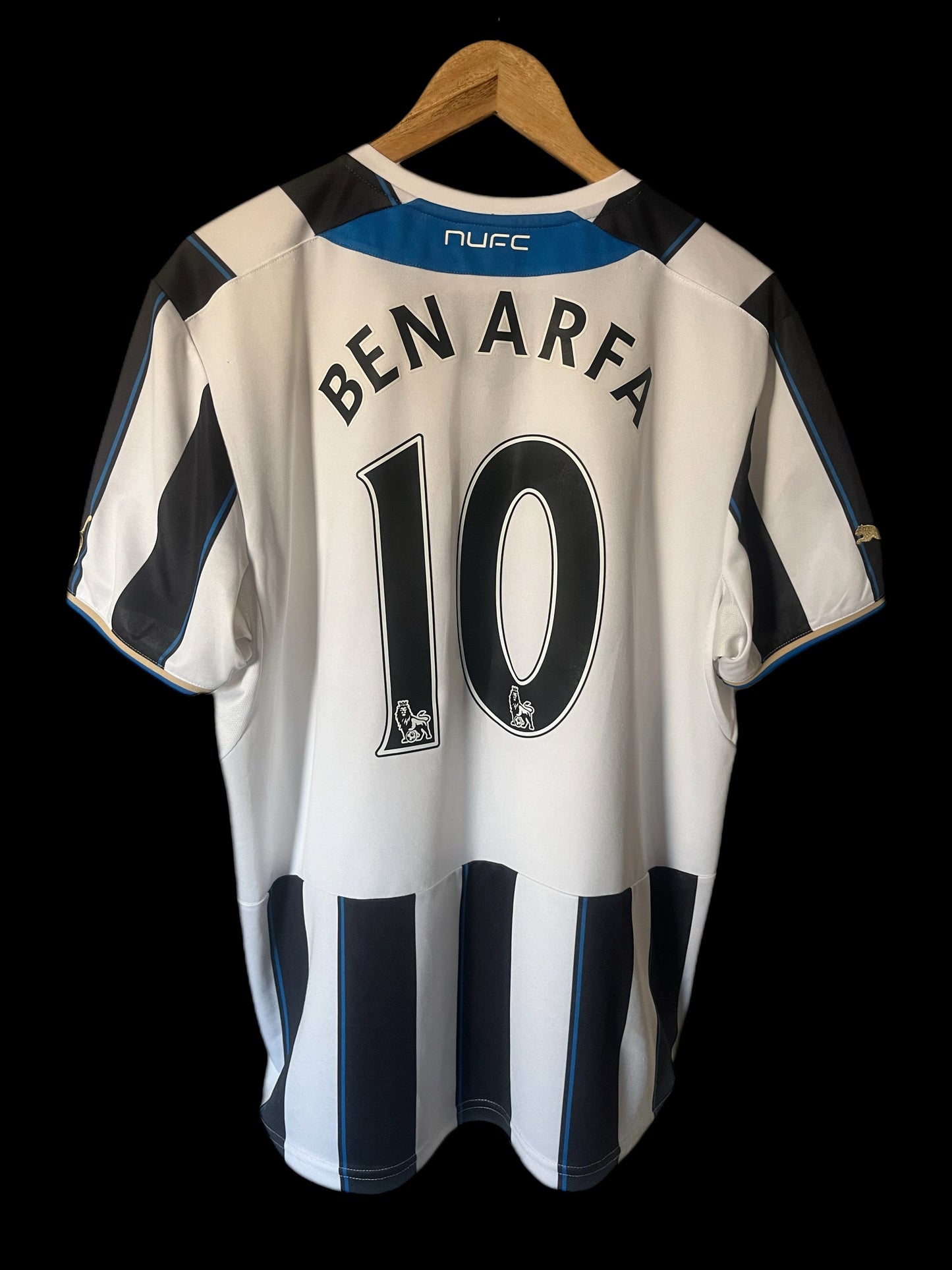 Newcastle United 2013/2014 Home Football Shirt Large - Hatem Ben Arfa
