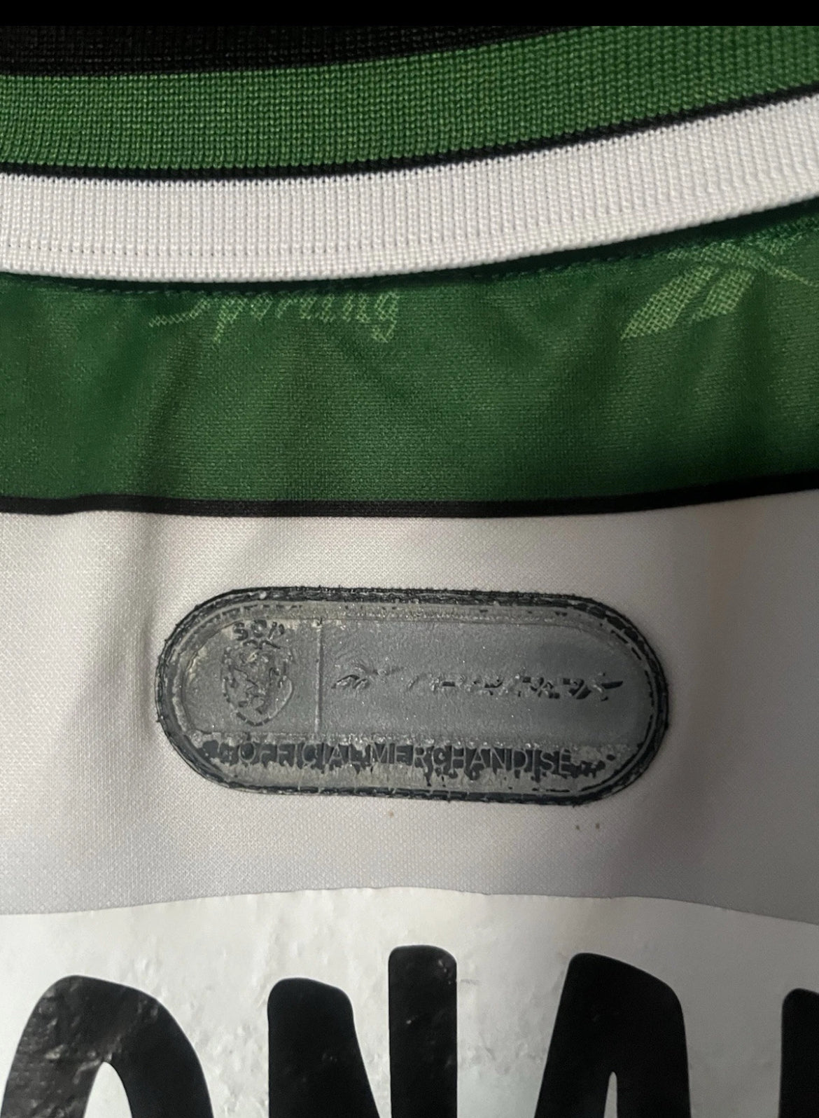 Sporting Clube de Portugal 2001/2002 Home Medium - Fits Large - Cristiano Ronaldo