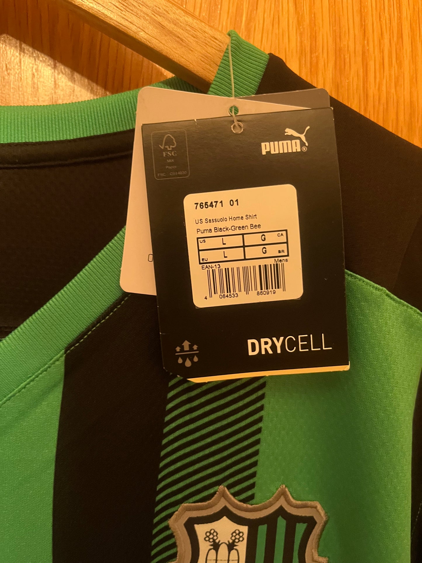 Sassuolo 2021/2022 Home Football Shirt Large - Gianluca Scamacca - BNWT