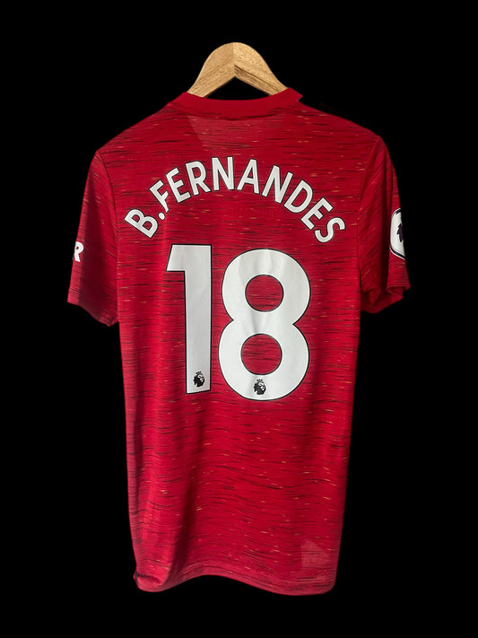 Manchester United 2020/2021 Home Football Shirt Small - Bruno Fernandes