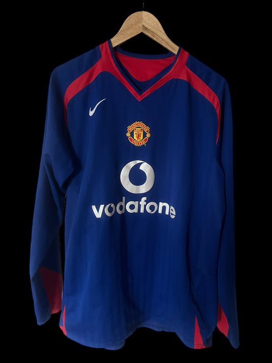 Manchester United 2005/2006 Away Football Shirt Extra Large - Fits Large - Long Sleeve