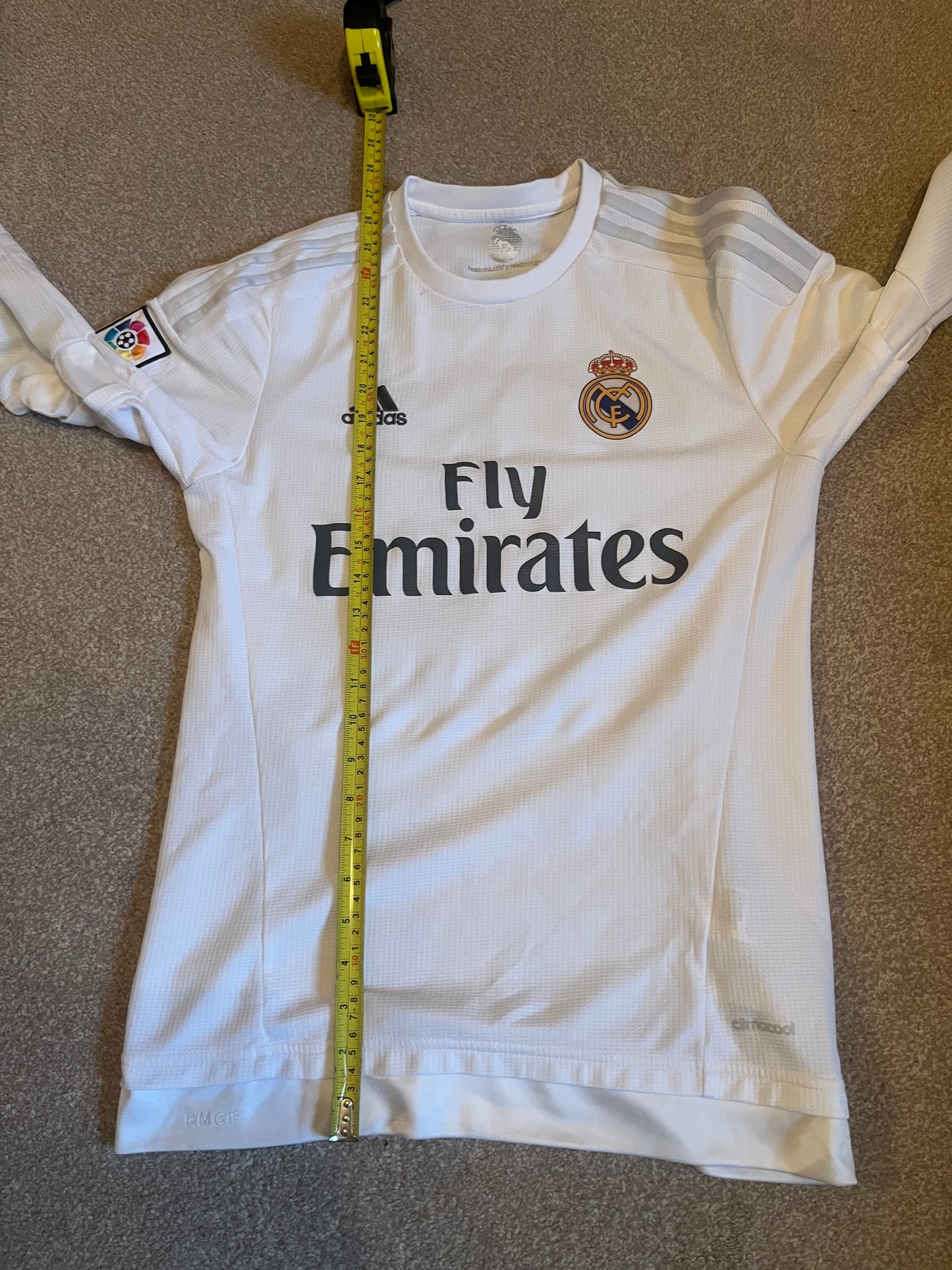 Real Madrid 2015/2016 Home Long Sleeve Small Isco