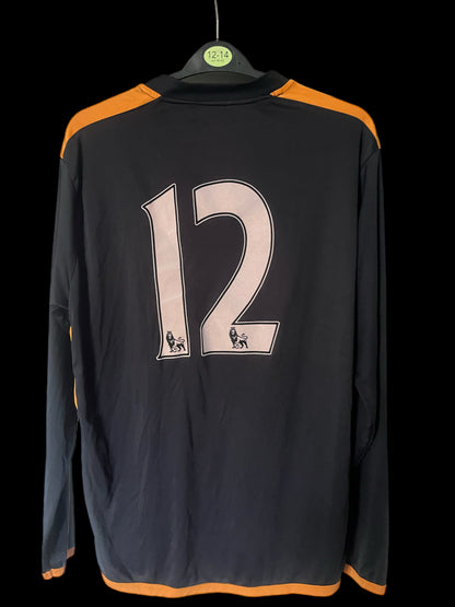 Wolverhampton Wanderers 2011/2012 Away Football Shirt Medium - Long Sleeve - U21 Match Issue/Worn
