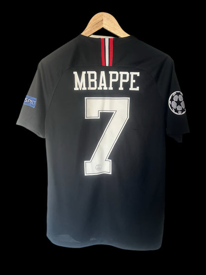 Paris Saint Germain 2018/2019 European Home Football Shirt Small - Kylian Mbappe
