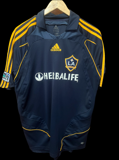 Los Angeles Galaxy 2007/2008 Away Football Shirt Medium - David Beckham