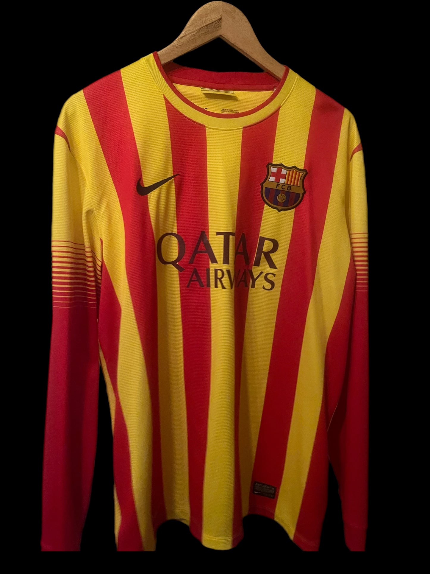 FC Barcelona 2014/2015 Away Football Shirt Large - Long Sleeve - Neymar Jr