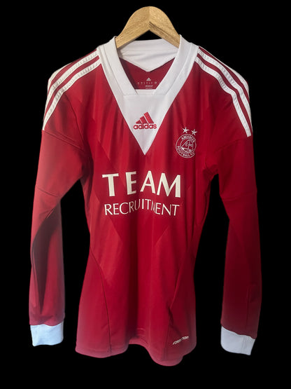 Aberdeen 2013/2014 Home Football Shirt Small - Fits Extra Small - Long Sleeve - Player Issue