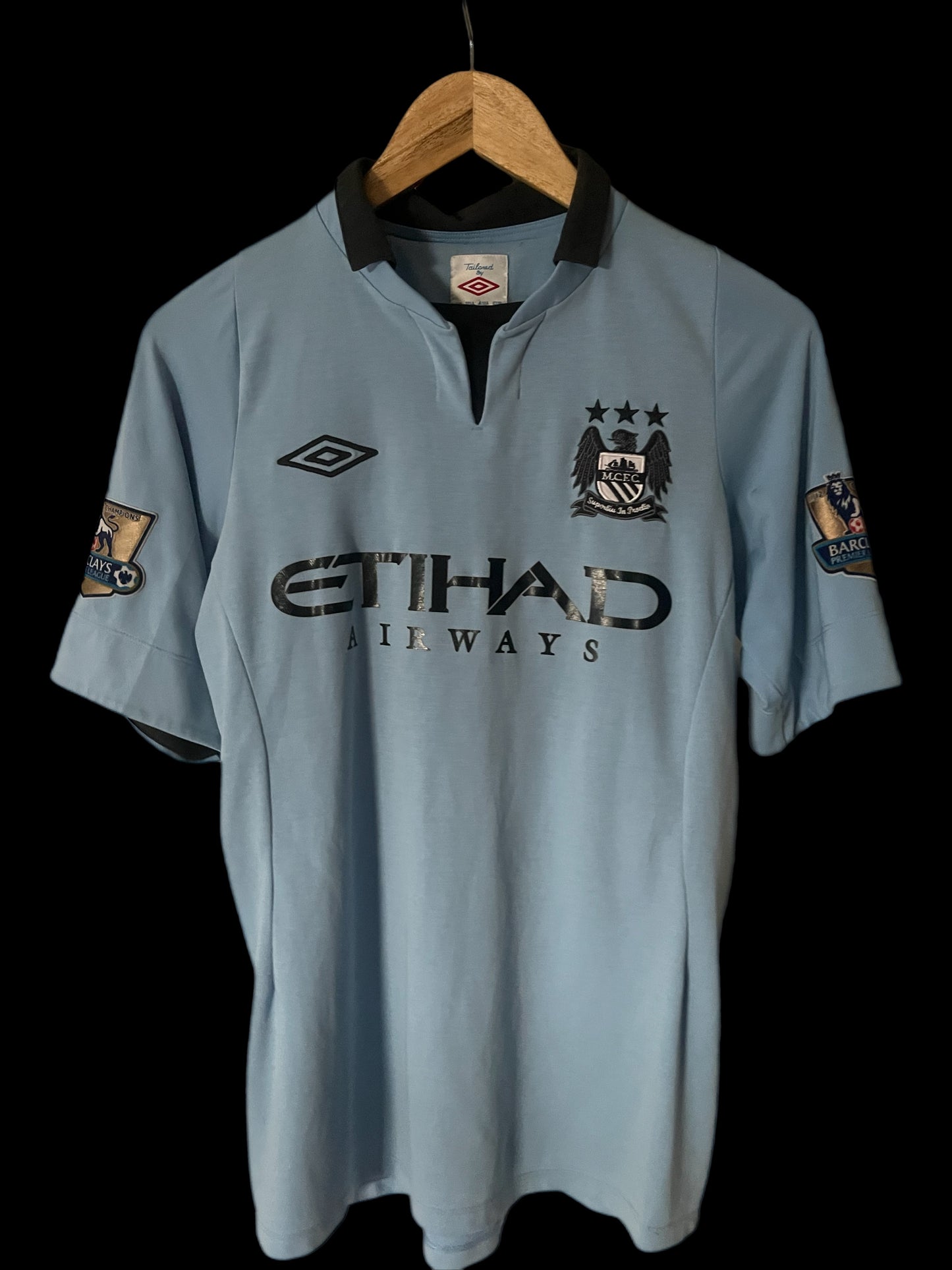 Manchester City 2012/2013 Home Football Shirt Small - Vincent Kompany