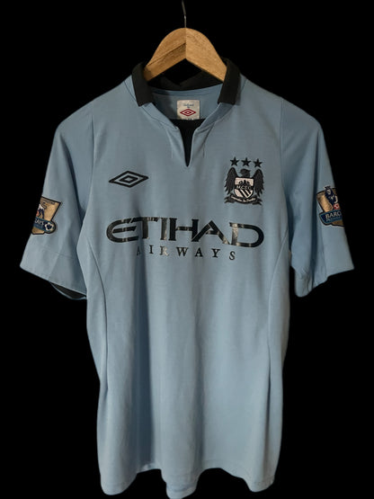 Manchester City 2012/2013 Home Football Shirt Small - Vincent Kompany