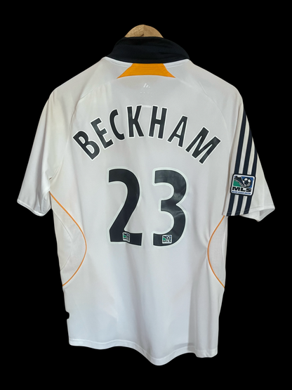 Los Angeles Galaxy 2007/2008 Home Football Shirt Small - David Beckham