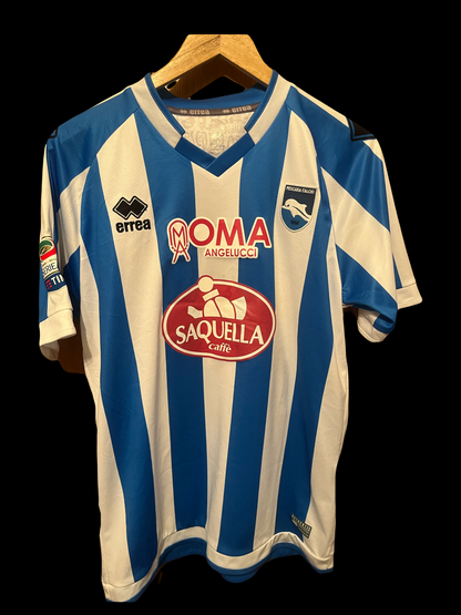 Pescara 2016/2017 Home Football Shirt - Robert Muric - Match Issued + Signed