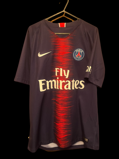 Paris Saint Germain 2018/2019 Home Football Shirt Medium - Kylian Mbappé