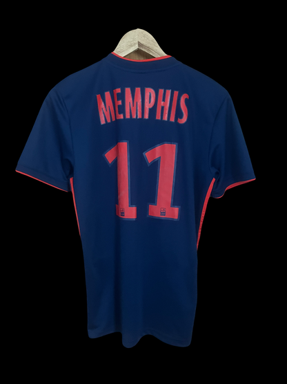 Olympique Lyonnais 2018/2019 Away Football Shirt Small - Memphis Depay