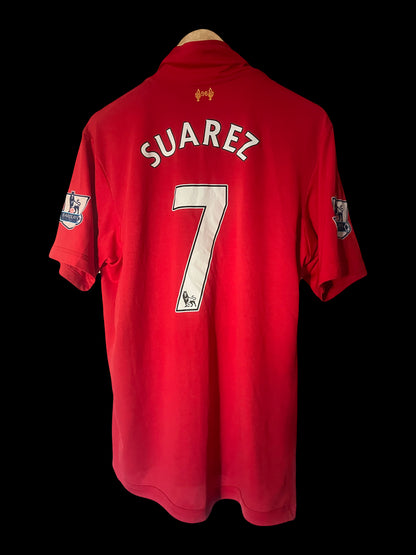 Liverpool 2012/2013 Home Football Shirt Large - Luis Suarez